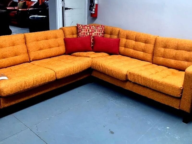 Sofa varias PLazas Naranja Mexico