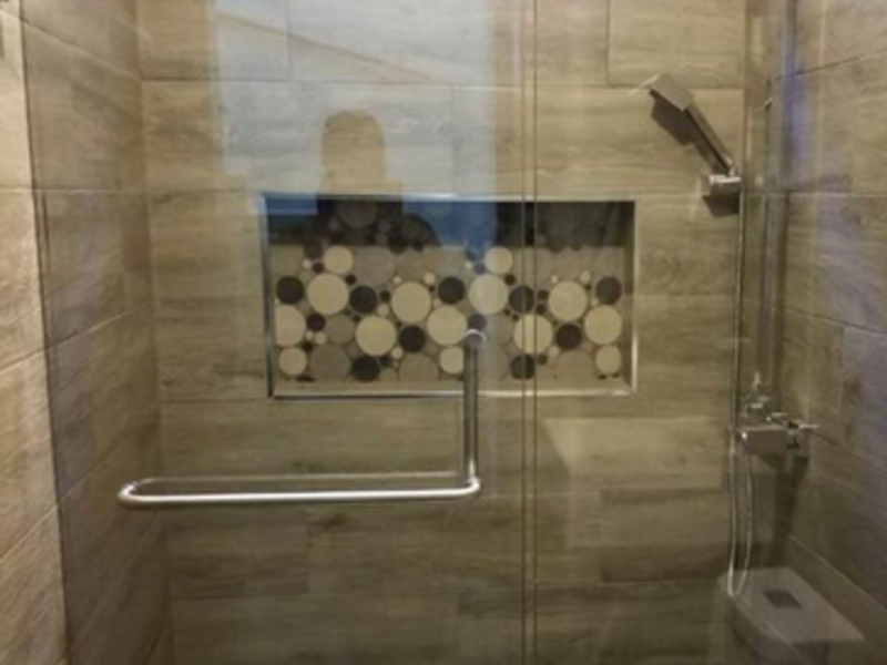 Vidrio templado de baño