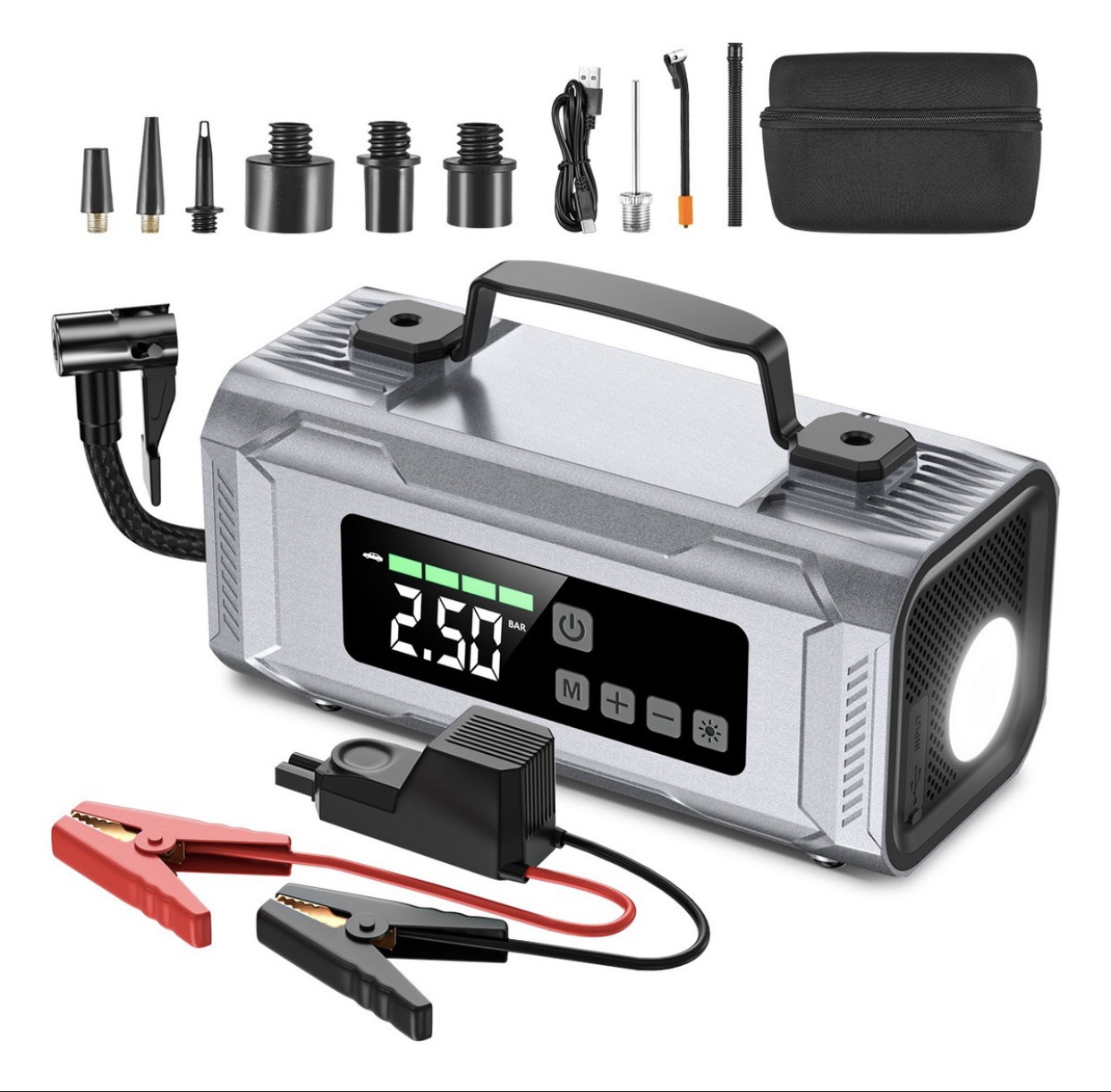 Arrancador Batería Portátil México Jumpers y compresores portátil para auto mexicoli