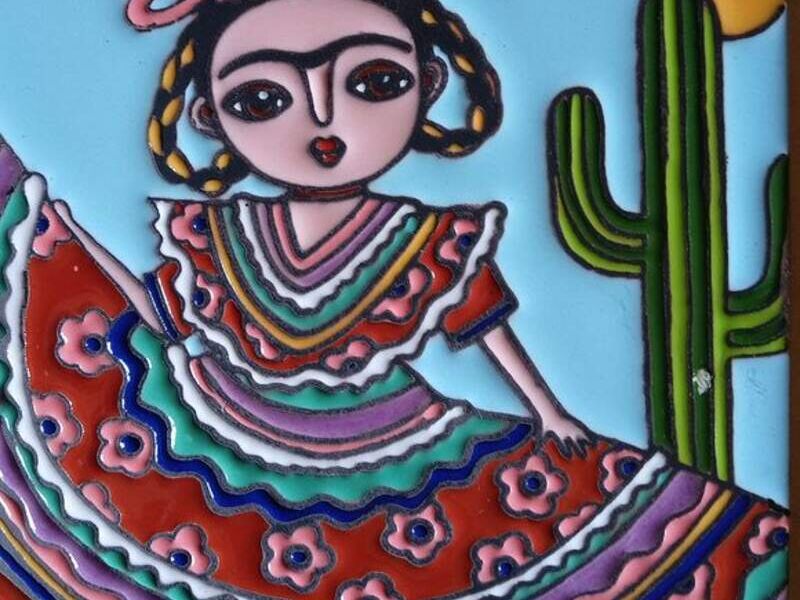 Azulejo en relieve decorativo