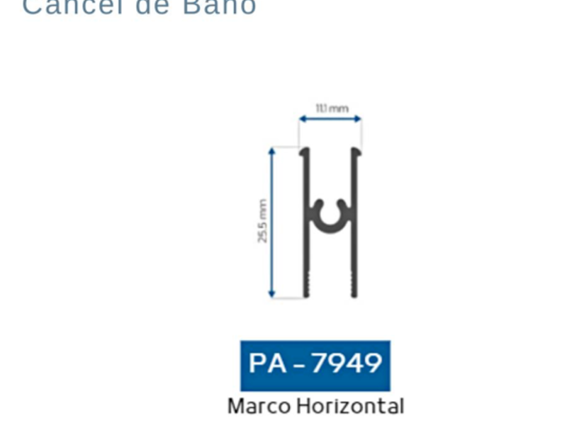 PERFILES ALUMINIO TAMPICO