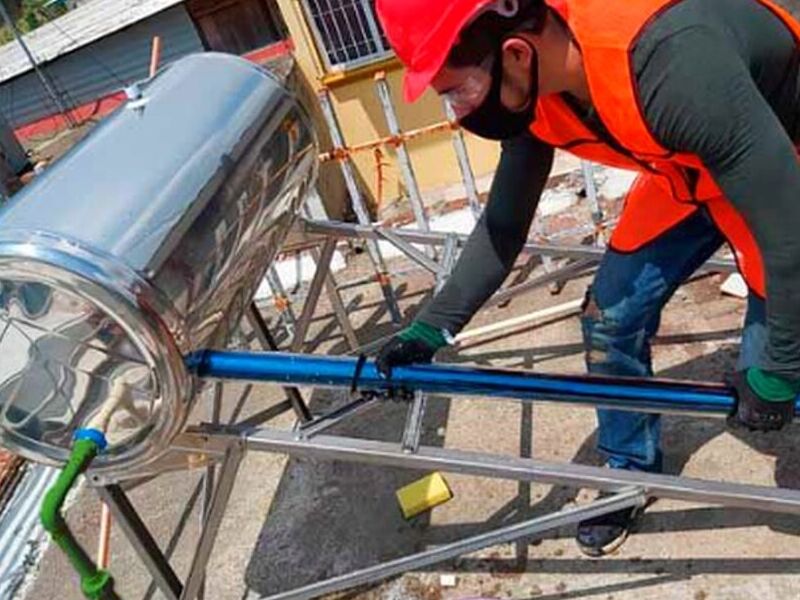 Instalación calentadores solares México 