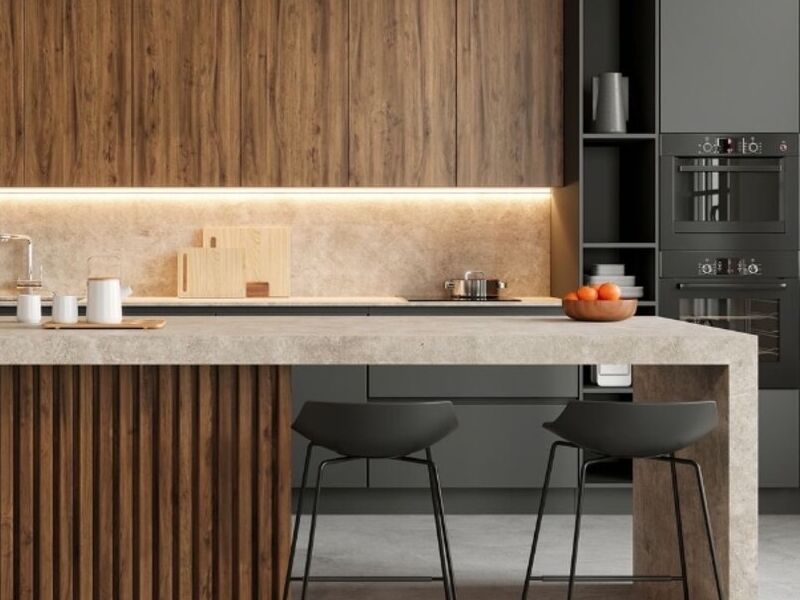 Cocina moderna caramelo México