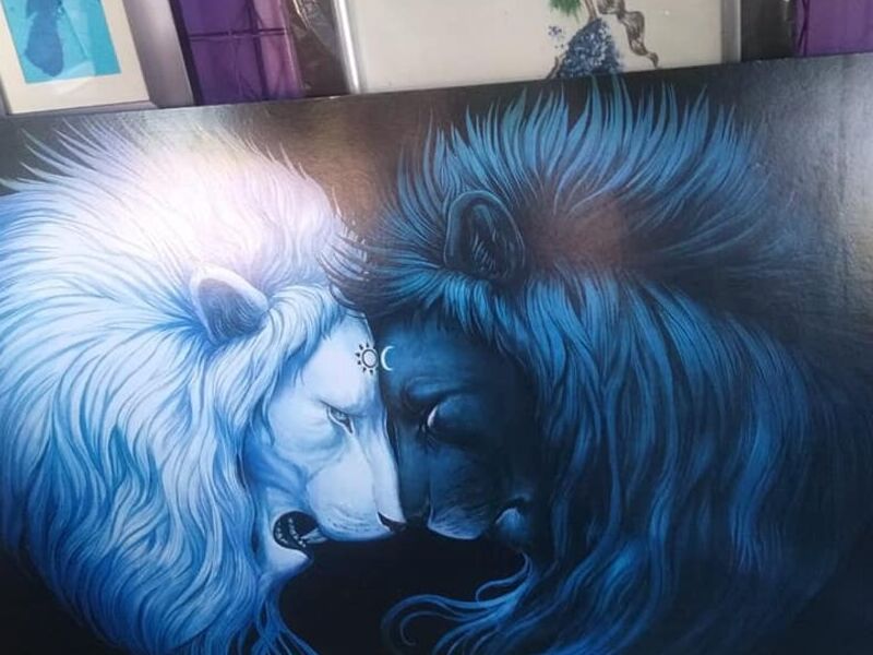 Cuadro Decorativo Leones Colima