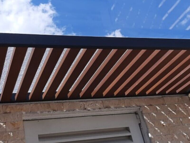 Cubierta aluminio y vidrio México