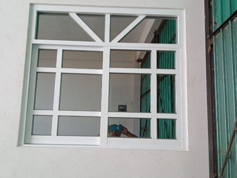 ventana de Aluminio Blanco Chalco