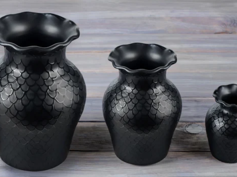 Juego de Floreros Mila Black Monterrey 