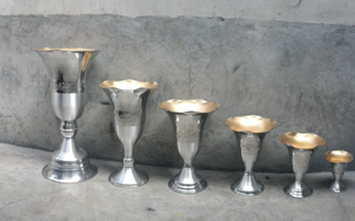 Floreros de Aluminio Artesanales