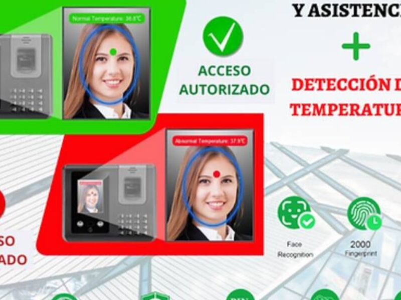 Reloj Asistencia Biométrico Detección Mex