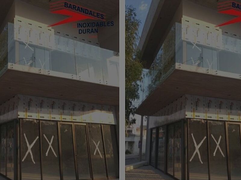 Barandal exterior tipo cacheteado méxico