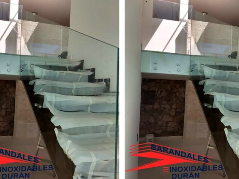 Barandal cristal claro chapetón méxico