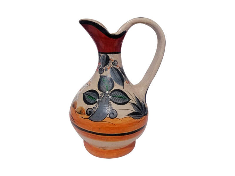 Jarra decorativa de arcilla bruñida México