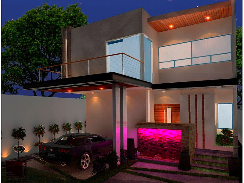 Diseño de casa moderna Corona + Mendoza Arquitectos México