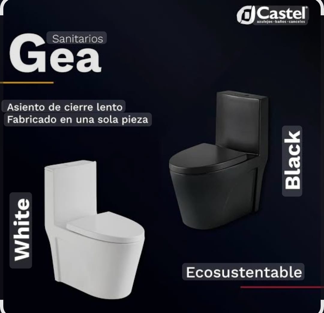 WC  GEA BLANCO Y NEGRO