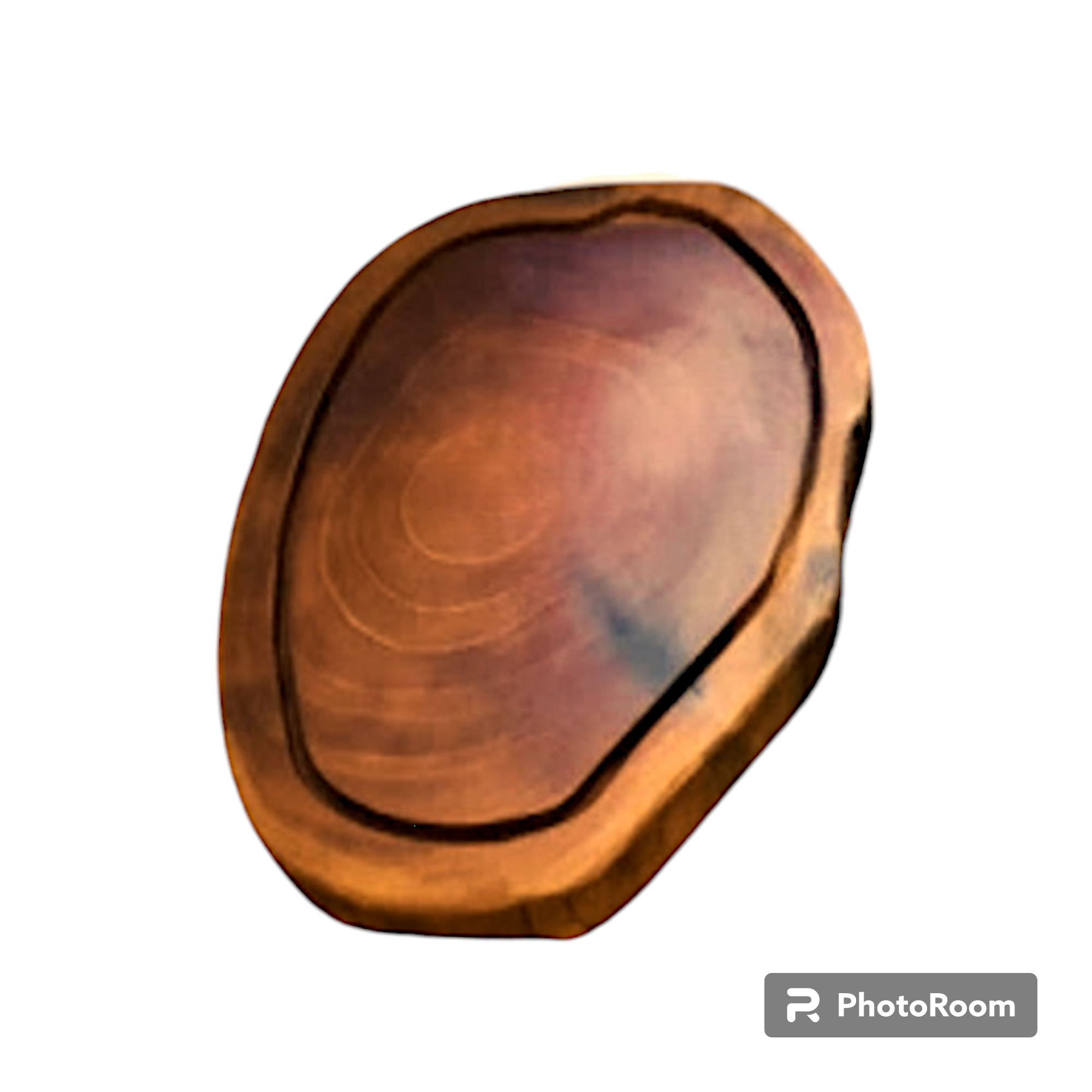 Charola para emplatar / Rebanada de madera dura
