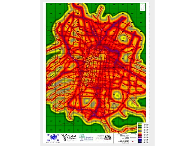 Simulaciones y Mapas de ruido México