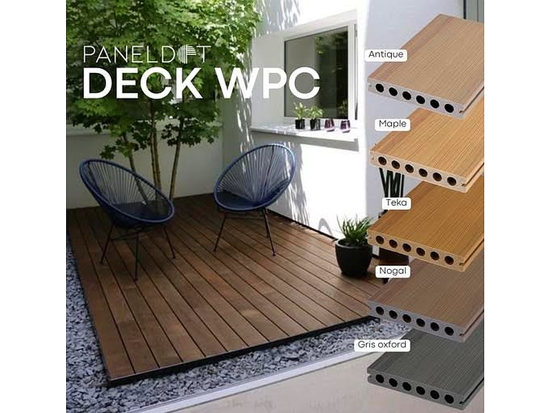 Deck de WPC para exterior 13.8x240 cm 