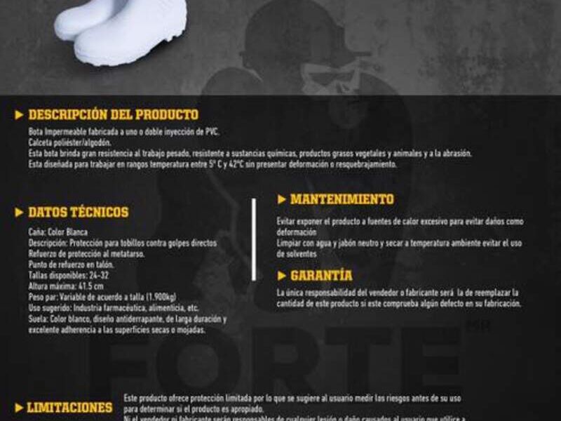 Botas sanitarias México 