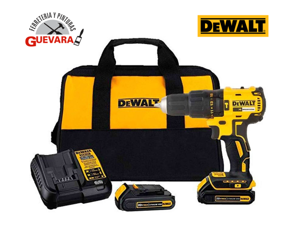 Taladro/Atornillador de 1/2" DCD777D2-B3 Dewalt