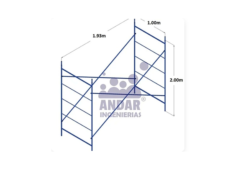 Andamio Banquetero 1m Ligero