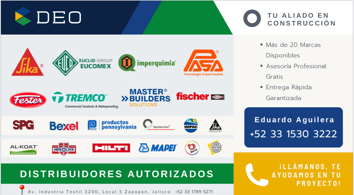 Materiales químicos para construcción
