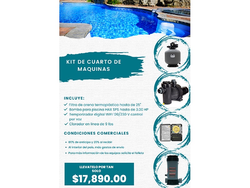 Kit de cuarto de máquinas