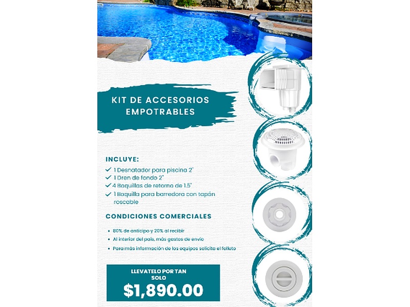 Kit de accesorios empotrables