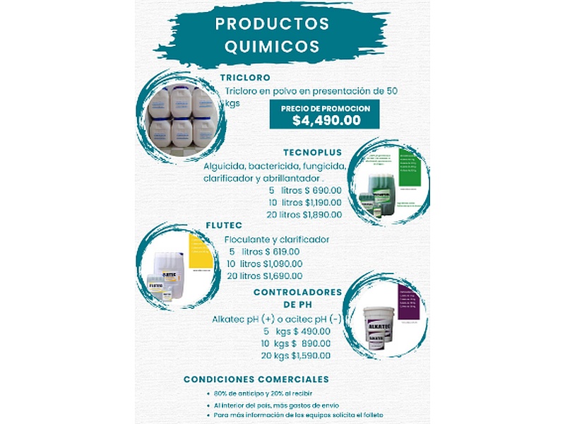 Productos químicos para piscina