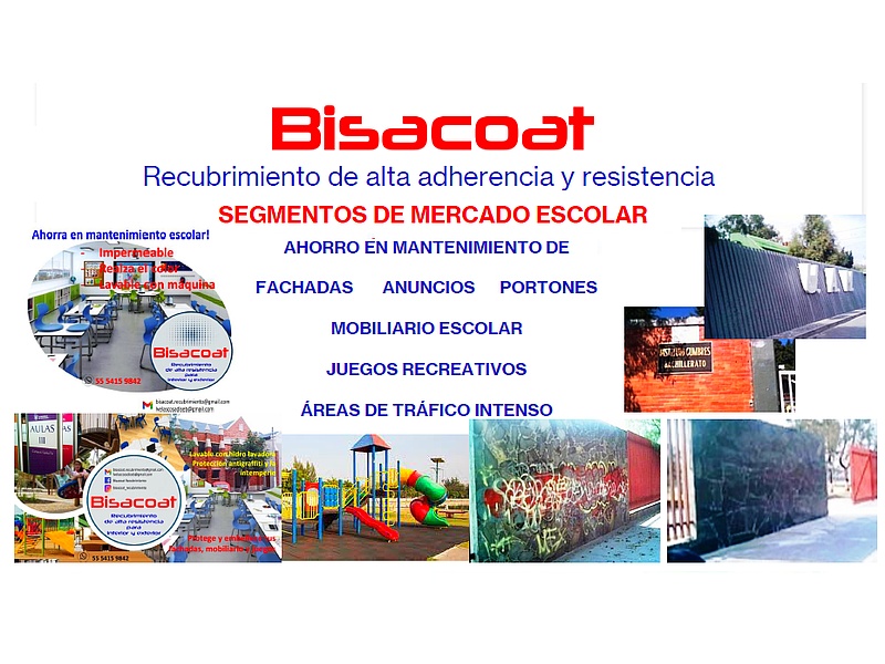 Recubrimiento Bisacoat para entornos escolares