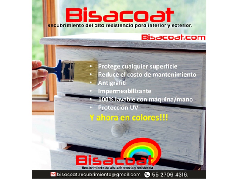 Recubrimiento Bisacoat para Interior y Exterior