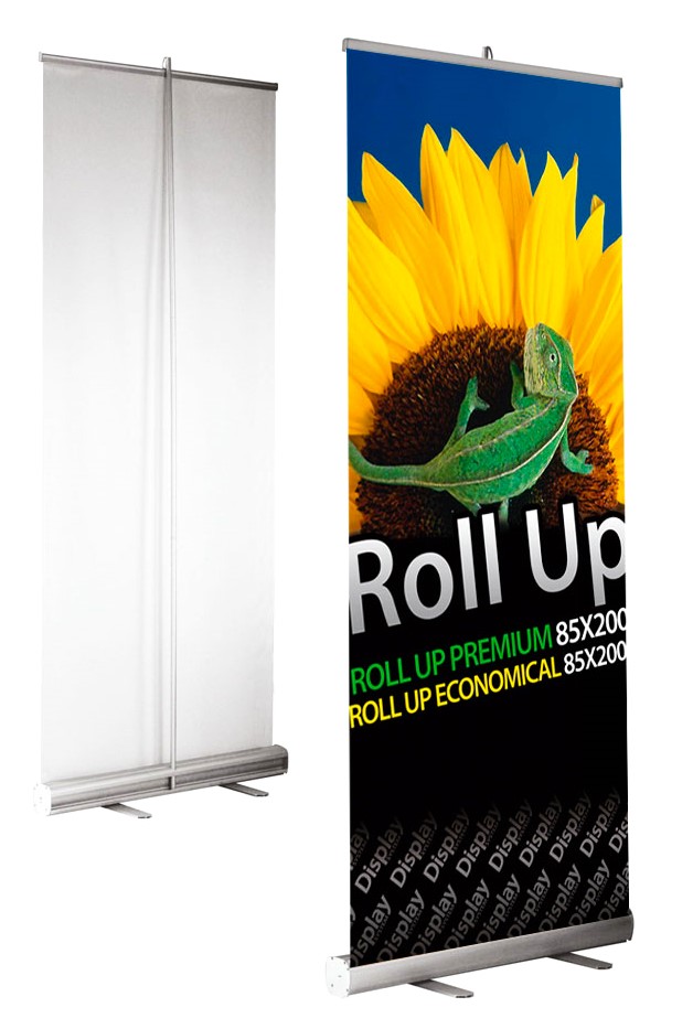 Roll Up impreso para constructoras y oficinas.