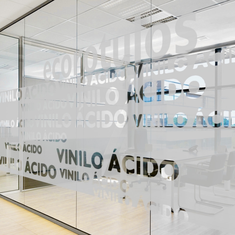 Vinil Esmerilado Personalizado en Mérida para Oficinas, Vidrios y Señalización