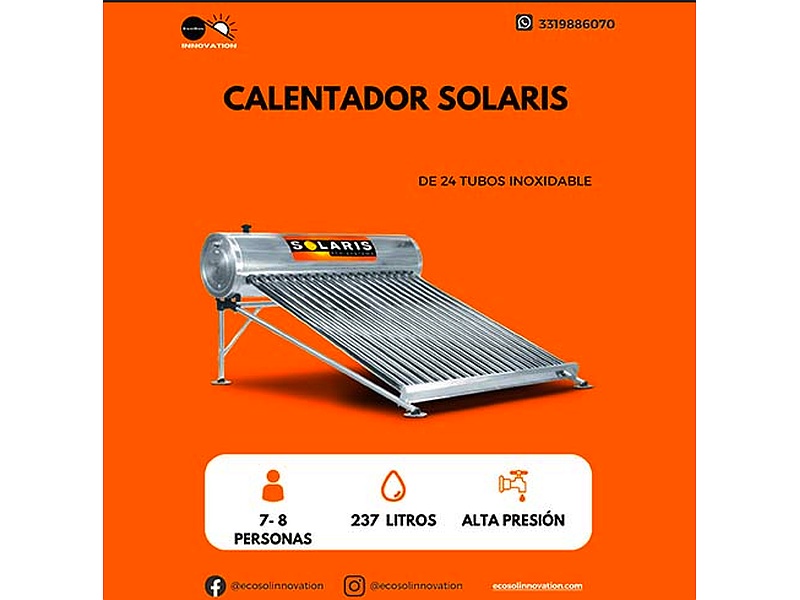 Calentador Solaris 24 tubos inoxidable