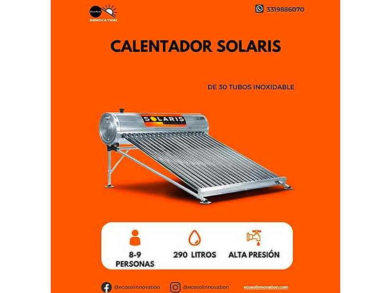 Calentador Solaris 30 tubos inoxidable