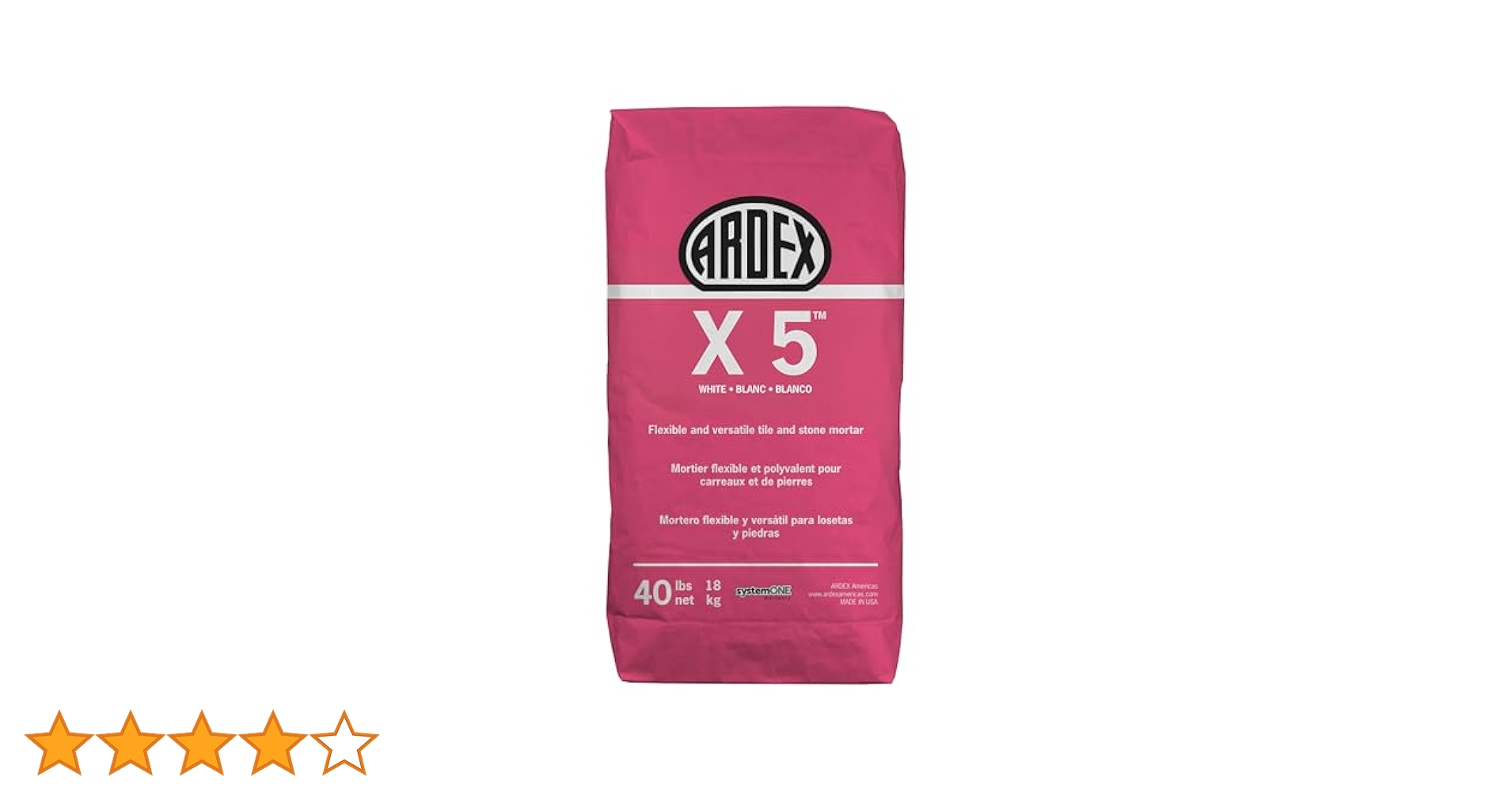 Adhesivo X5 Flexible C/Polimeros blanco s/18 KG