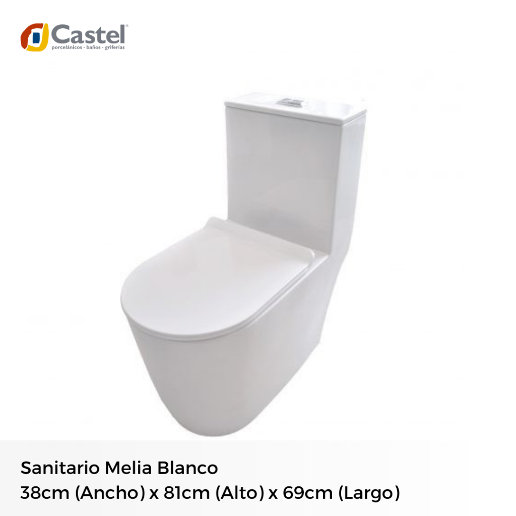 Inodoro one piece Melia blanco c/asiento slow close