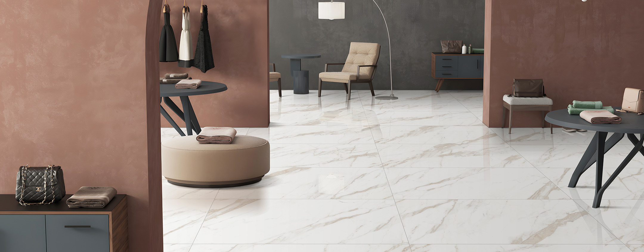 60x120 Roa White Pulido rectificado