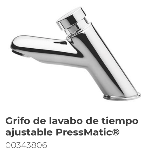 Grifo de lavabo de tiempo ajustable PressMatic
