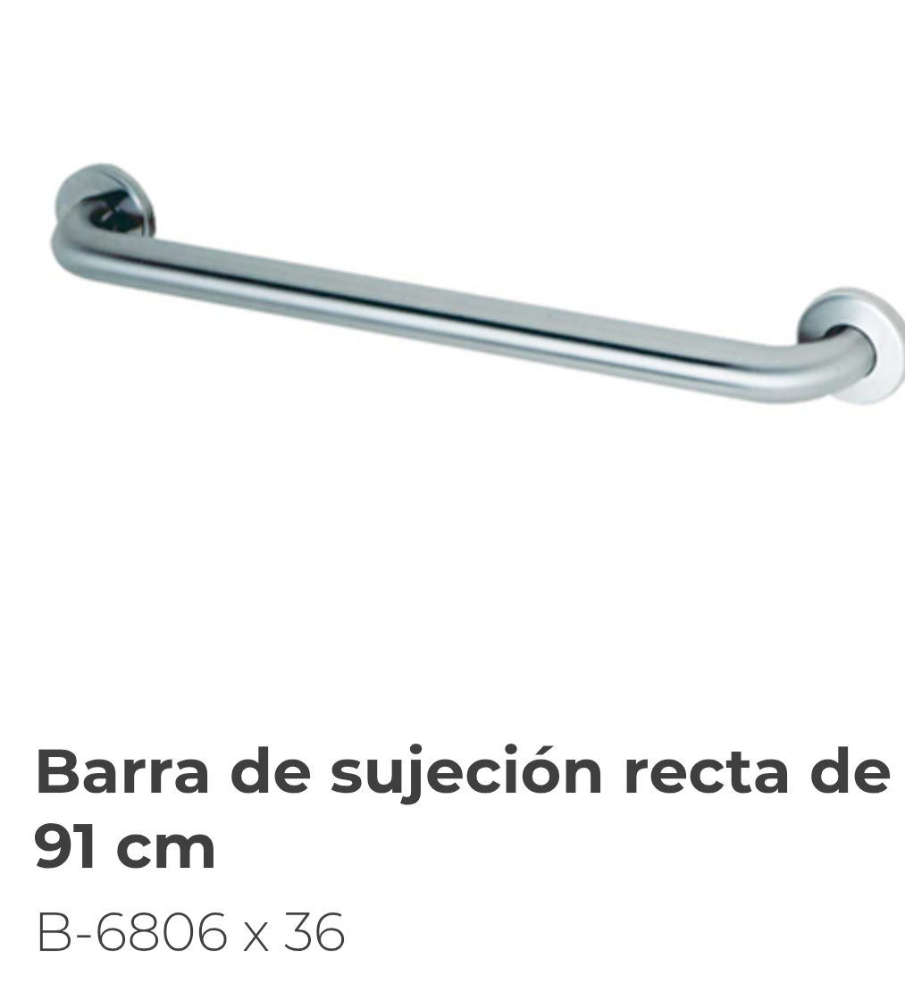 Barra de sujeción B-6806-36".