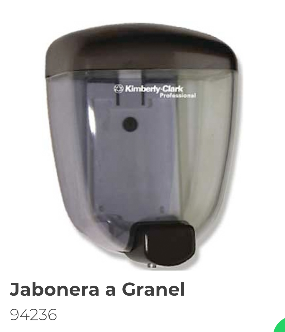 Dispensador de jabón rellenable.