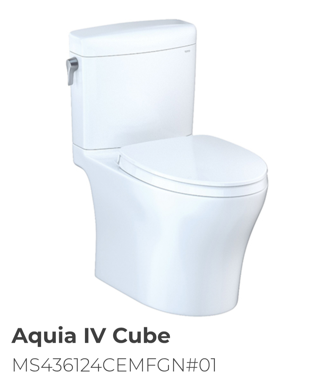 Inodoro dos piezas Aquia IV Cube.