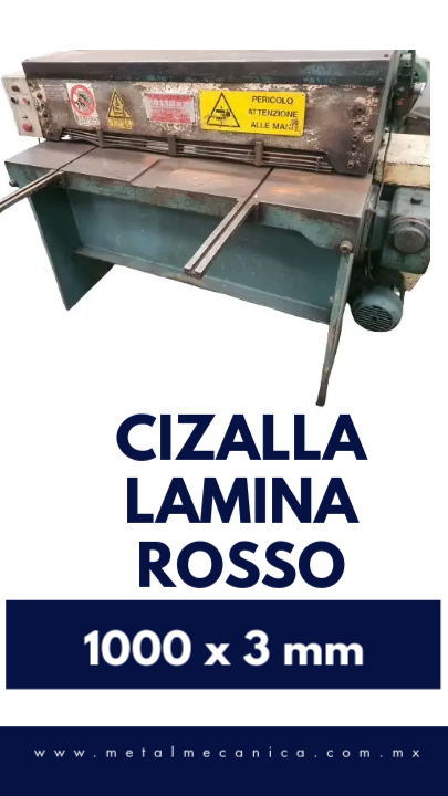 Cizalla Para Lamina ROSSO 1000 x 3 mm