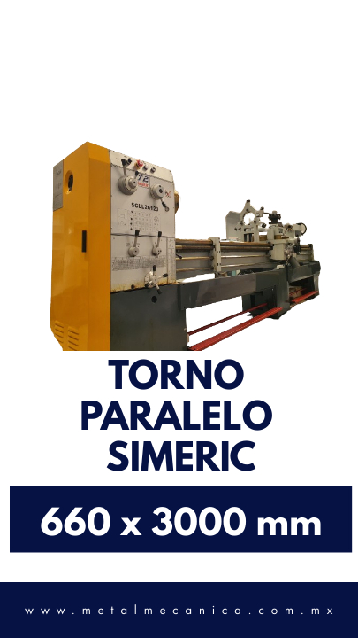 Torno Paralelo Nuevo SIMERIC 660 x 3000 mm