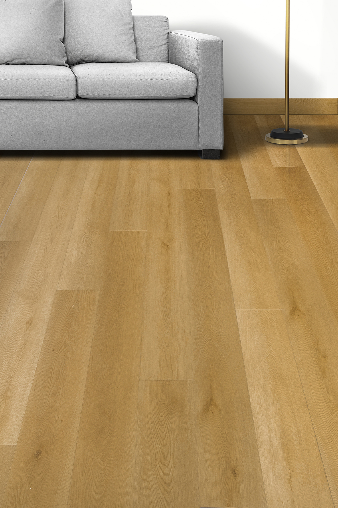 Piso SPC Vinílico Riviere Oak – Tipo Madera Natural | BODEN | Resistente al Agua y Tráfico Alto