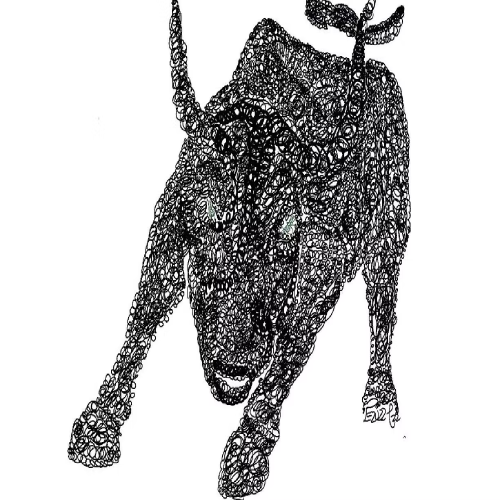 Cuadro Charging Bull