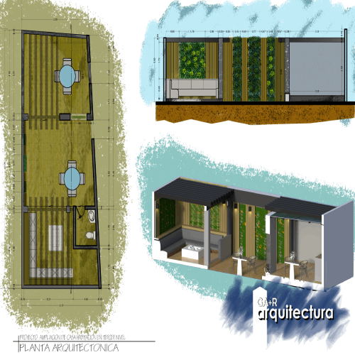Diseño de Exteriores, terrazas y jardínes