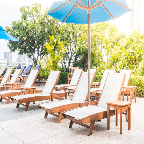 Muebles y sillas para exteriores a medida Cancún