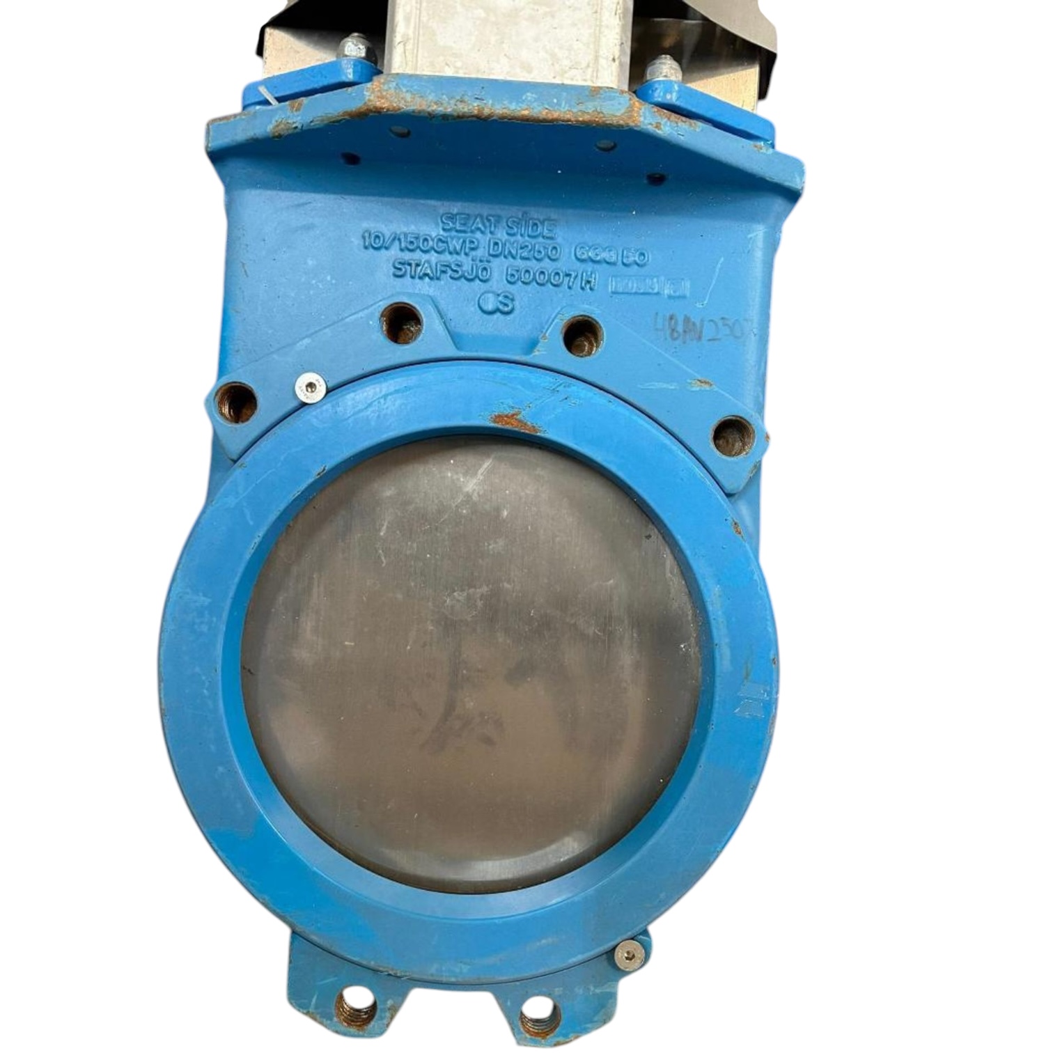 Válvula de cuchilla guillotina de 10 Pulgadas