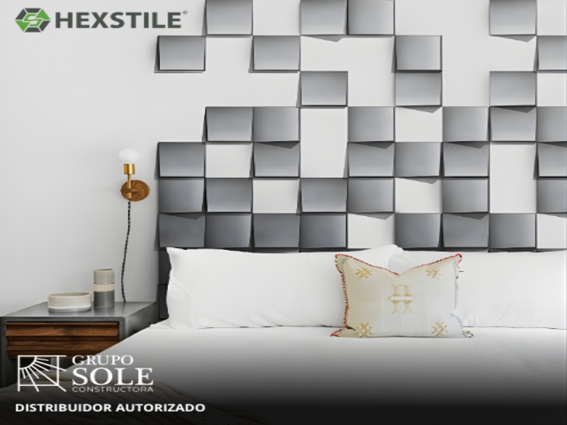 Paneles 3D Hexstile cuadrangular