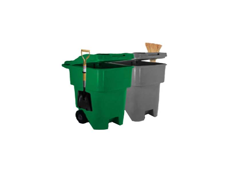 Carro Barrendero BAR 200 DB DOBLE Gris y Verde